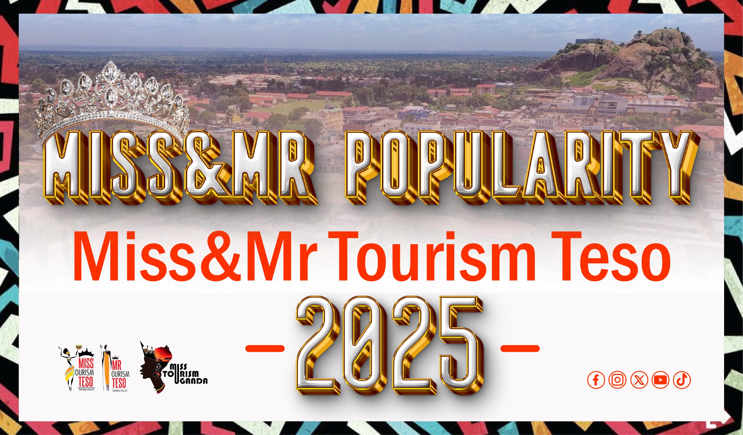 Banner for MISS POPULARITY - MISS TOURISM TESO 2025